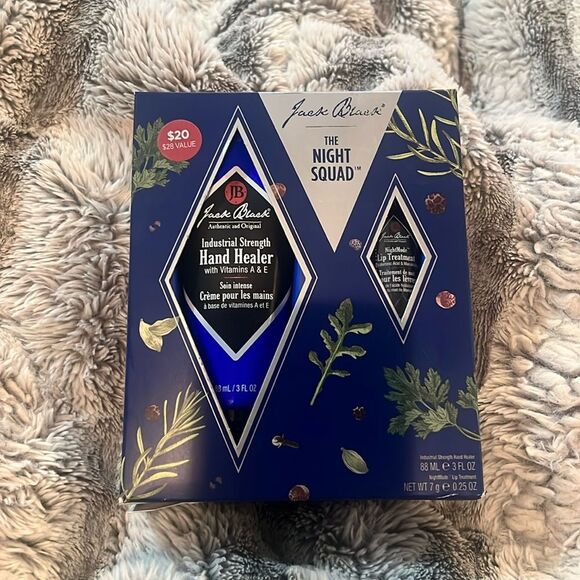 BNWT - JACK BLACK THE NIGHT SQUAD SET - HAND HEALER & LIP TREATMENT - Picture 2 of 3
